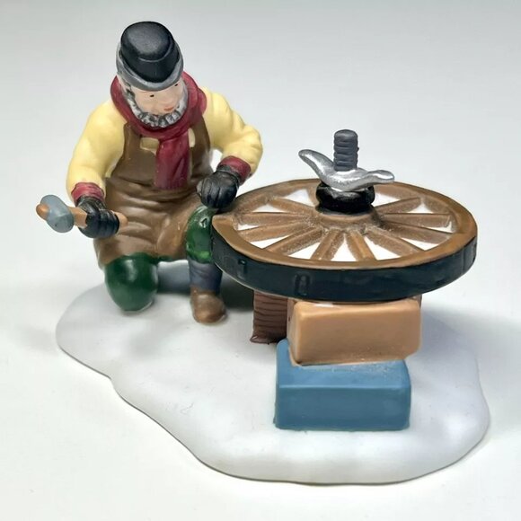 Department 56 Heritage Village C. Bradford Wheelwright & Son Figurines #5818-1 - Picture 3 of 11
